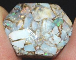 Briolette L-3997 – 1 Stück äthiopischer Opal Kupfer Türkis
