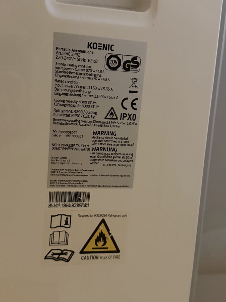 König Klimageräte: König Klimaanlage 9300 BTU – Gebraucht aus Zürich von noa_sk5x 2