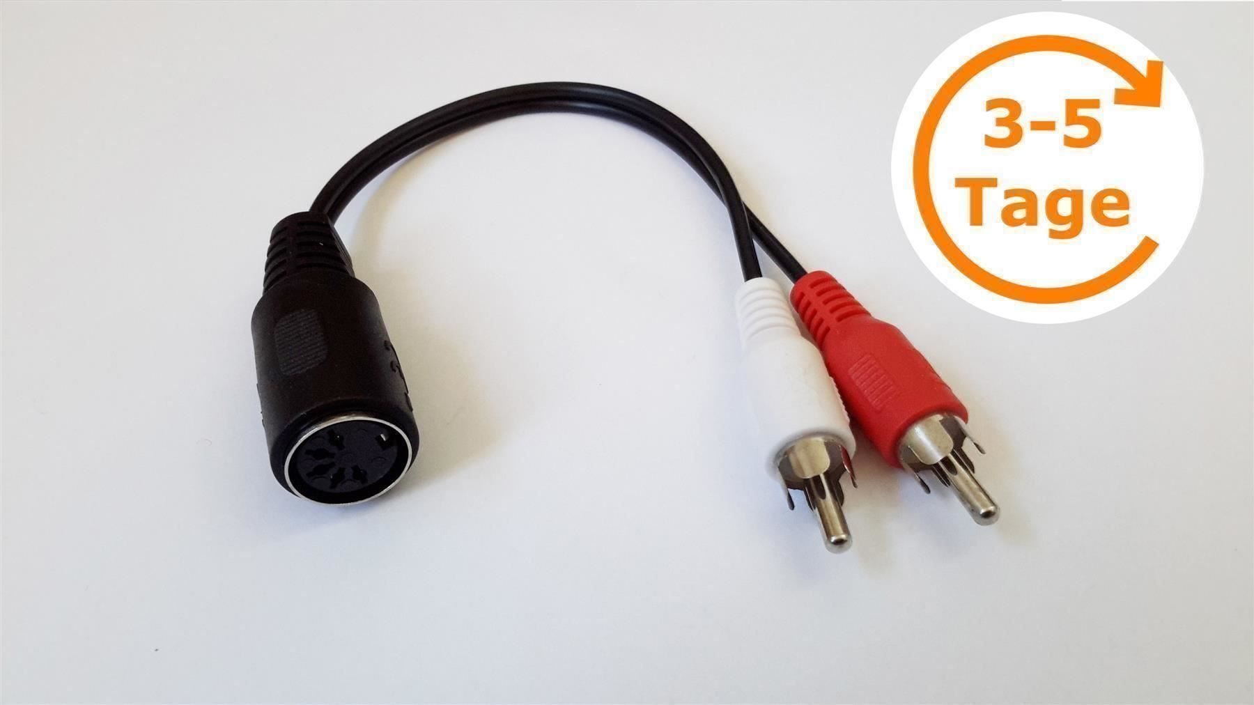 Cavi: Adapter 5 pol DIN Kupplung auf 2x Cinch – Nuovo e nell'imballaggio originale da St. Gallen venduto da cointec