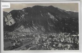 Interlaken gegen den Harder von oben