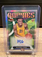 Maxwell Lewis RC Auto Topps Finest Basket. 23/24