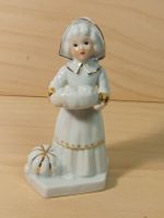 Porzellanfigur Bauernmädchen Capodimonte Italien.