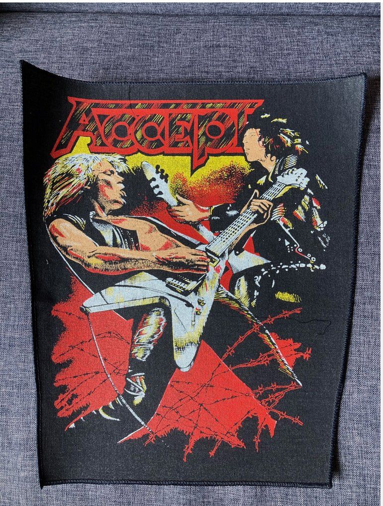 Toppe: Accept - Backpatch - Rare - Original 80`s Vintage – Nuovo (secondo la descrizione) da Zürich venduto da LustForLive