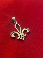 Anhänger Französische Lilie 925 Sterling Silber