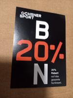 Ochsner Sport Gutschein - 20% Rabatt auf Alles bis 31.12.26