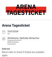 Winti Arena Tagesticket Viertelfinal Schweiz - Argentinien