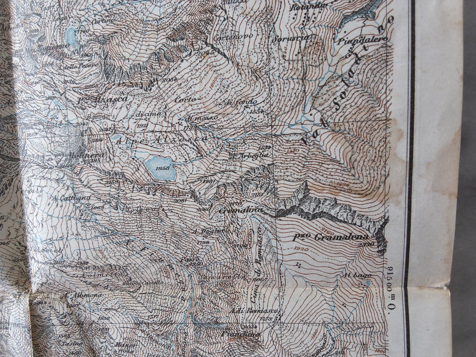 Cartine & Atlanti: Antike karte Simplonpass 1908 – Usato da Hallau venduto da histoiremerveilleuse 3