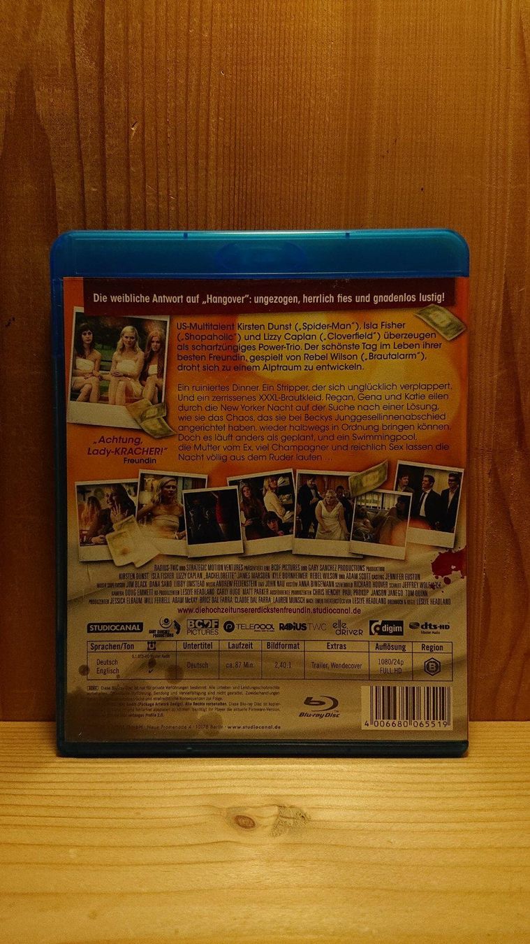 Tutti i DVDs: DIE HOCHZEIT UNSERER DICKSTEN FREUNDIN Blu-Ray – Usato da Wilderswil venduto da Exebub 1