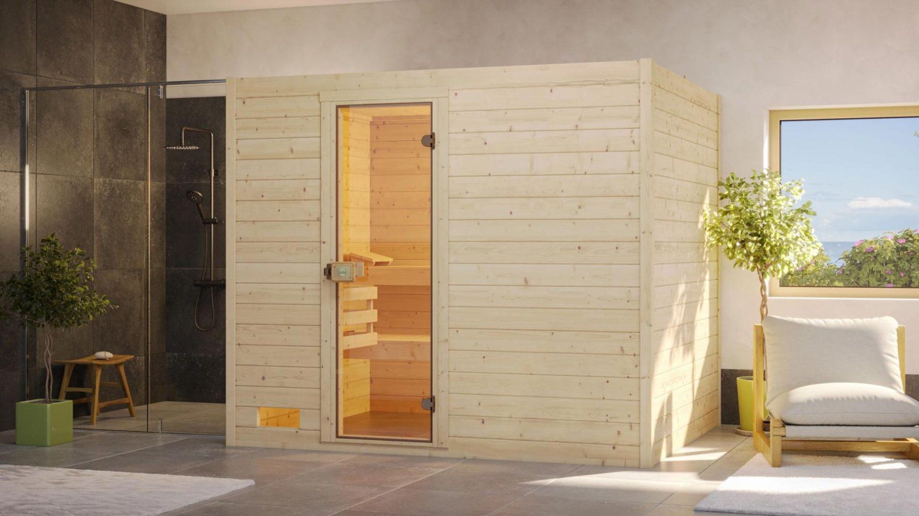 Sauna & Accessori: Sauna Valida 4 Gr. 239x189 cm – Nuovo e nell'imballaggio originale da Diepflingen venduto da Der_billige_max