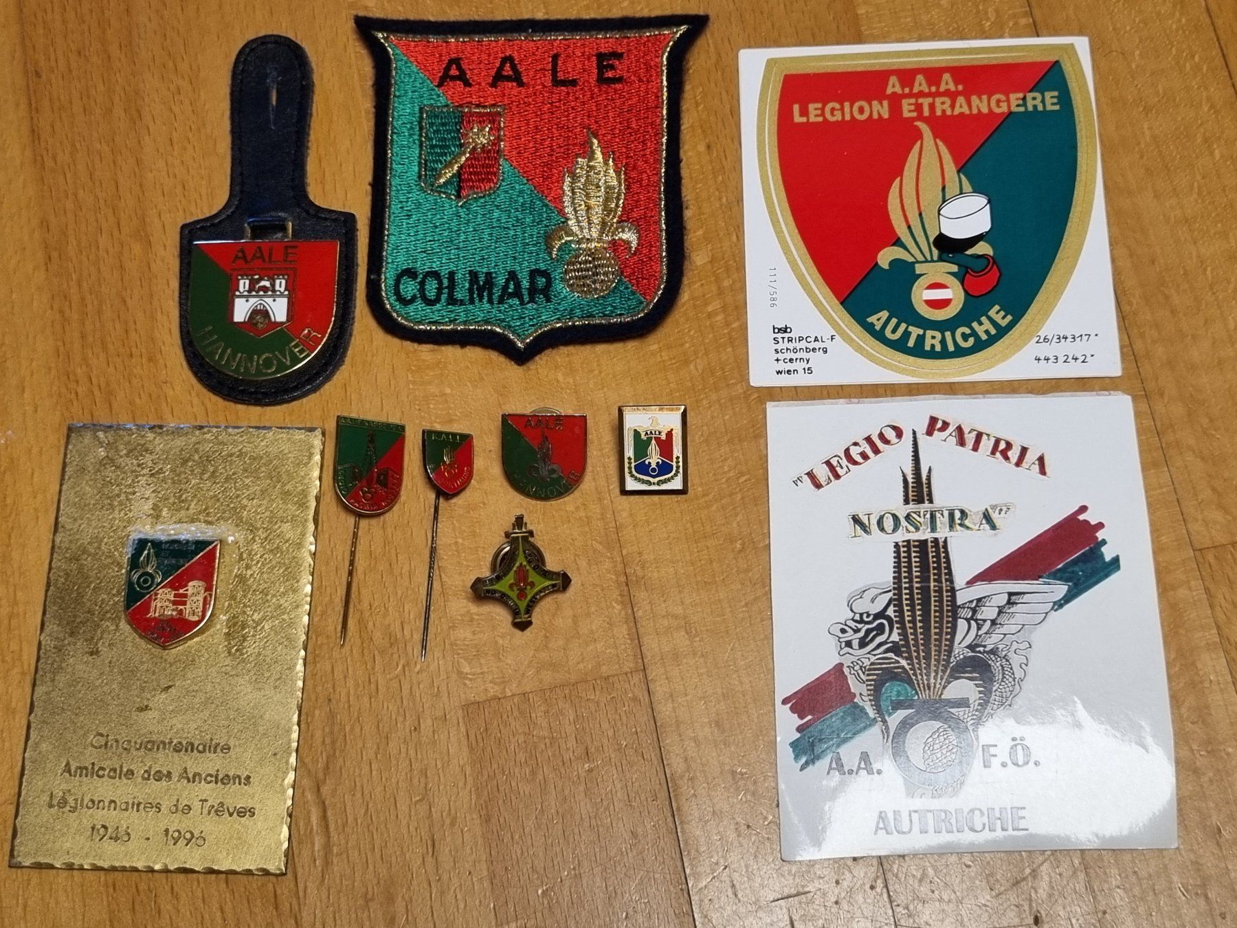 Placchette & Badge: Fremdenlegion Konvolut Abzeichen Amicale – Usato da Eschenz venduto da Bibas1