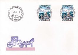 1987, 200 Jahre Tourismus, Bogen- und Blockausschnitte