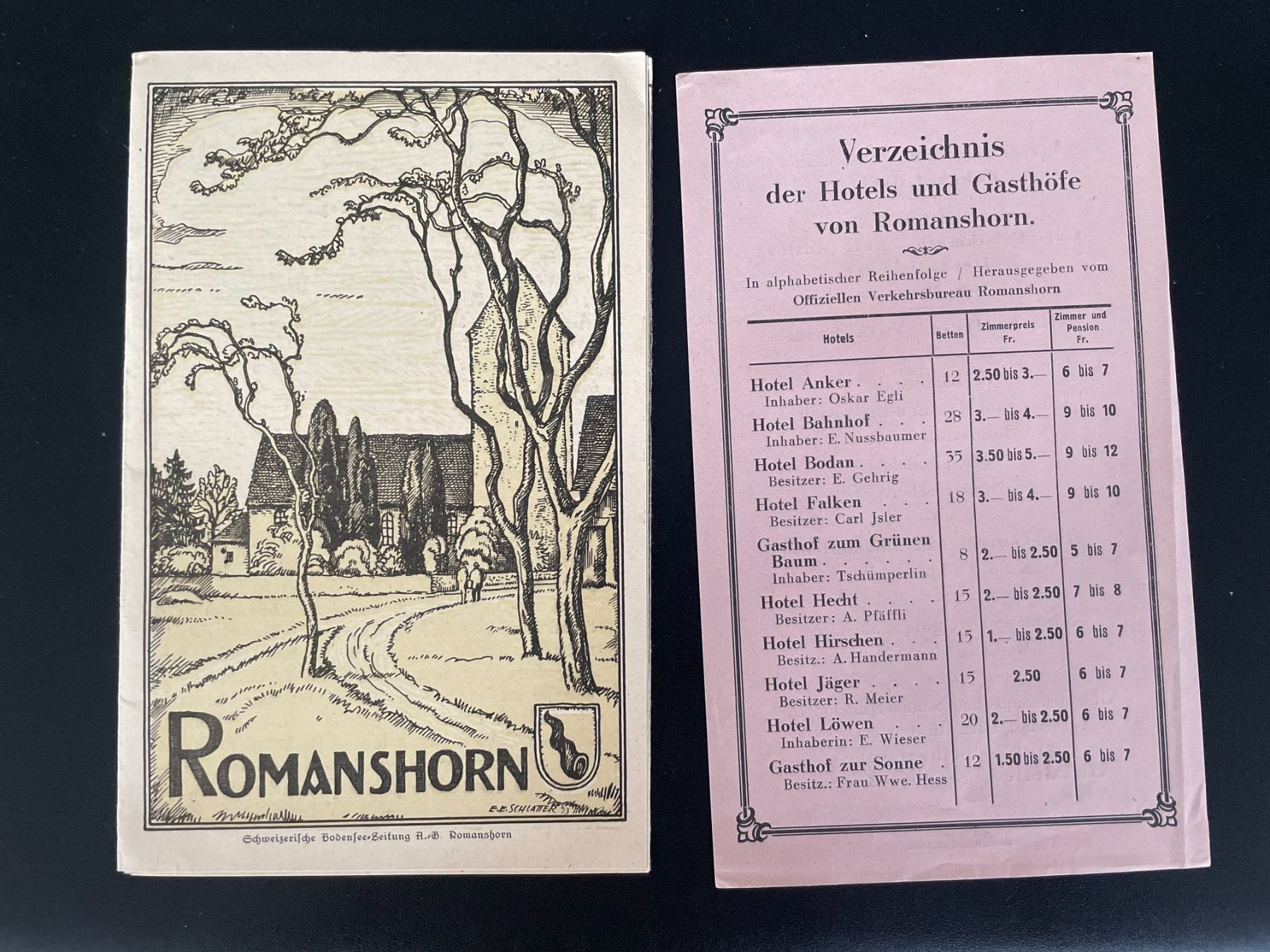 Libri: 2 alte Prospekte von Romanshorn TG – Usato da Thal venduto da Danny82