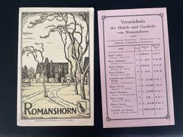 2 alte Prospekte von Romanshorn TG