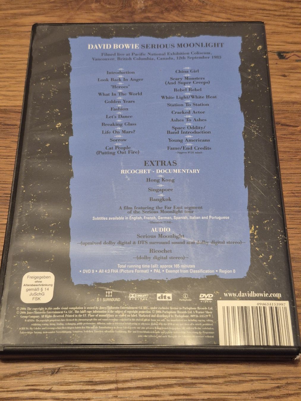 Tutti i DVDs: David Bowie - Serious Moonlight - live (DVD) – Usato da Oberembrach venduto da giu_7ksd 1