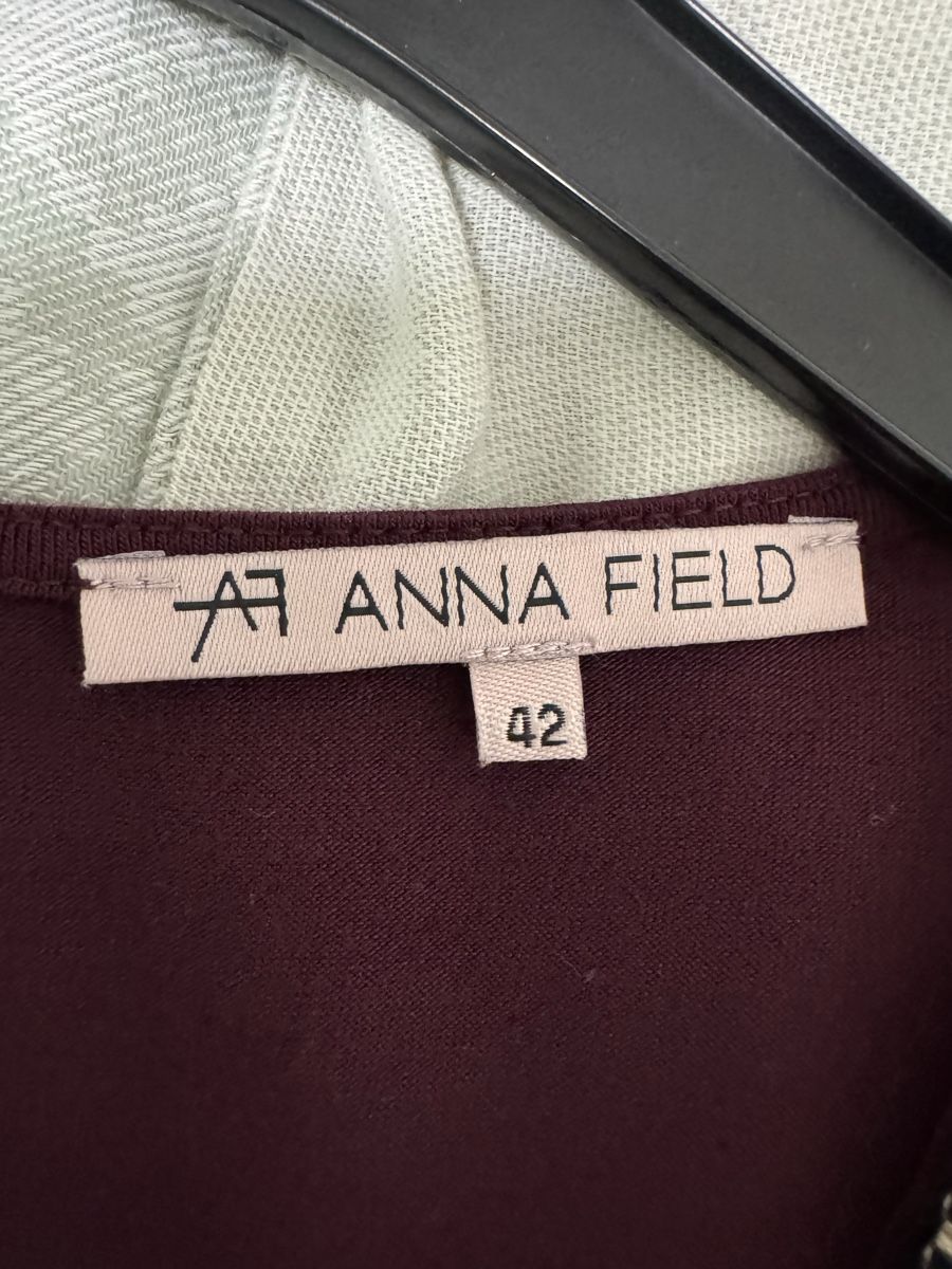Top: Anna Field Top Gr. 42 Dunkelrot mit Perlenbesatz – Usato da Küsnacht ZH venduto da IrischkaB 2