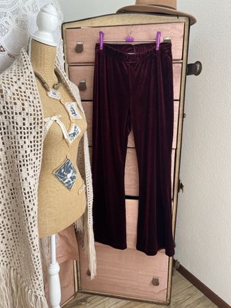 Pantaloni in velluto bordeaux Alan Red - Taglia M - Autunno