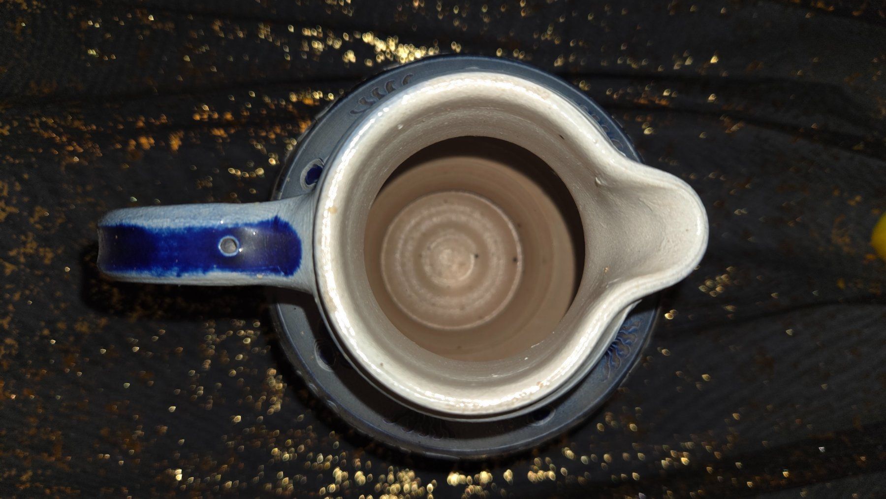 Caraffe: Carafe en grès Bleu cobalt - artisanale – Usato da Corseaux venduto da 4CAHUETE 3