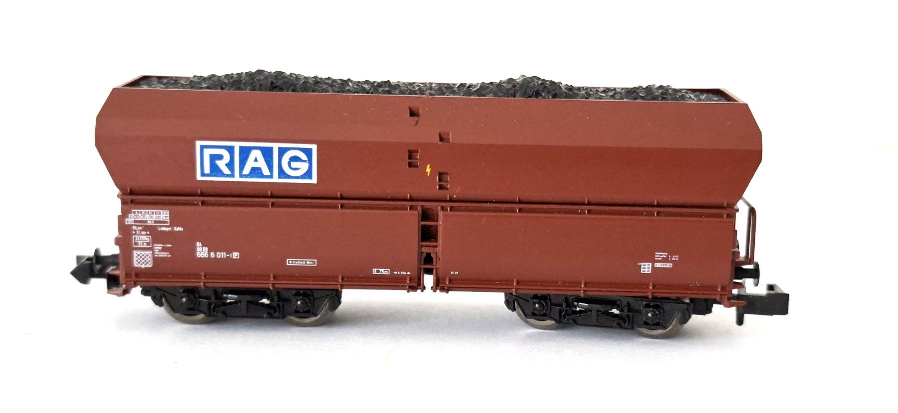 Roco Modellini di ferrovie: Roco DB Kohlewagen RAG – Usato da Biberist venduto da Ntrains