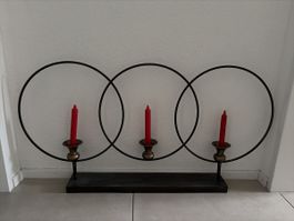 Kerzenständer für 3 Kerzen, Metall Deko!