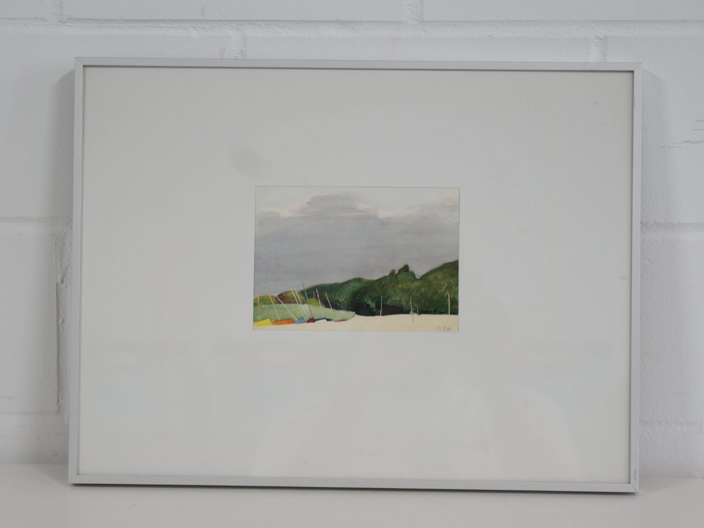 Dipinti: Aquarell See Kunstwerk 30x40cm – Usato da Rüti ZH venduto da Restwert_Rueti_ZH