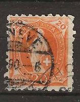 CH066b - Helvetia debout 66b obl.