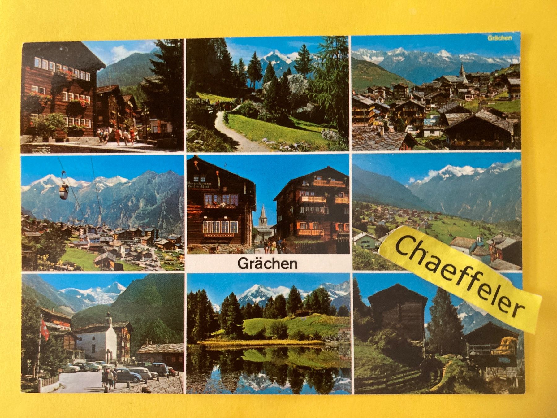 Ansichtskarten: 1982 Grächen  Wallis – Gebraucht aus Zürich von Chaeffeler