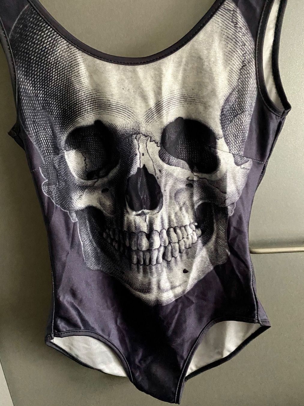 Costumi da bagno & Bikini: Skull Totenkopf Print Badeanzug Swimsuit – Nuovo (secondo la descrizione) da Zürich venduto da NNK28 5
