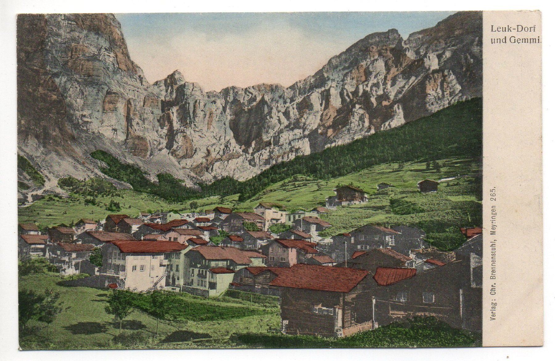 Cartoline postali: LEUK-DORF und Gemmi – Nuovo (secondo la descrizione) da Jona venduto da philajona