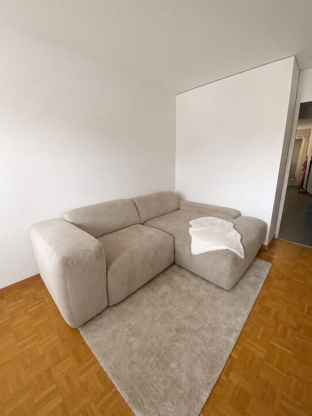 Sofas: Ecksofa Cord Beige – D'occasion à Speicher par pat_ddn8