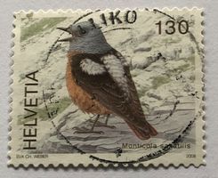Nr. 1272 STEINRÖTEL Dauermarken Einheimische Vögel GESTEMPEL