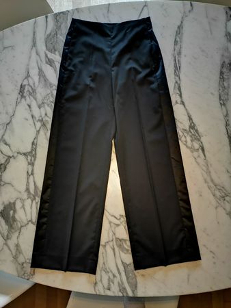 Maje, weite Smoking Hose, Schurwolle 