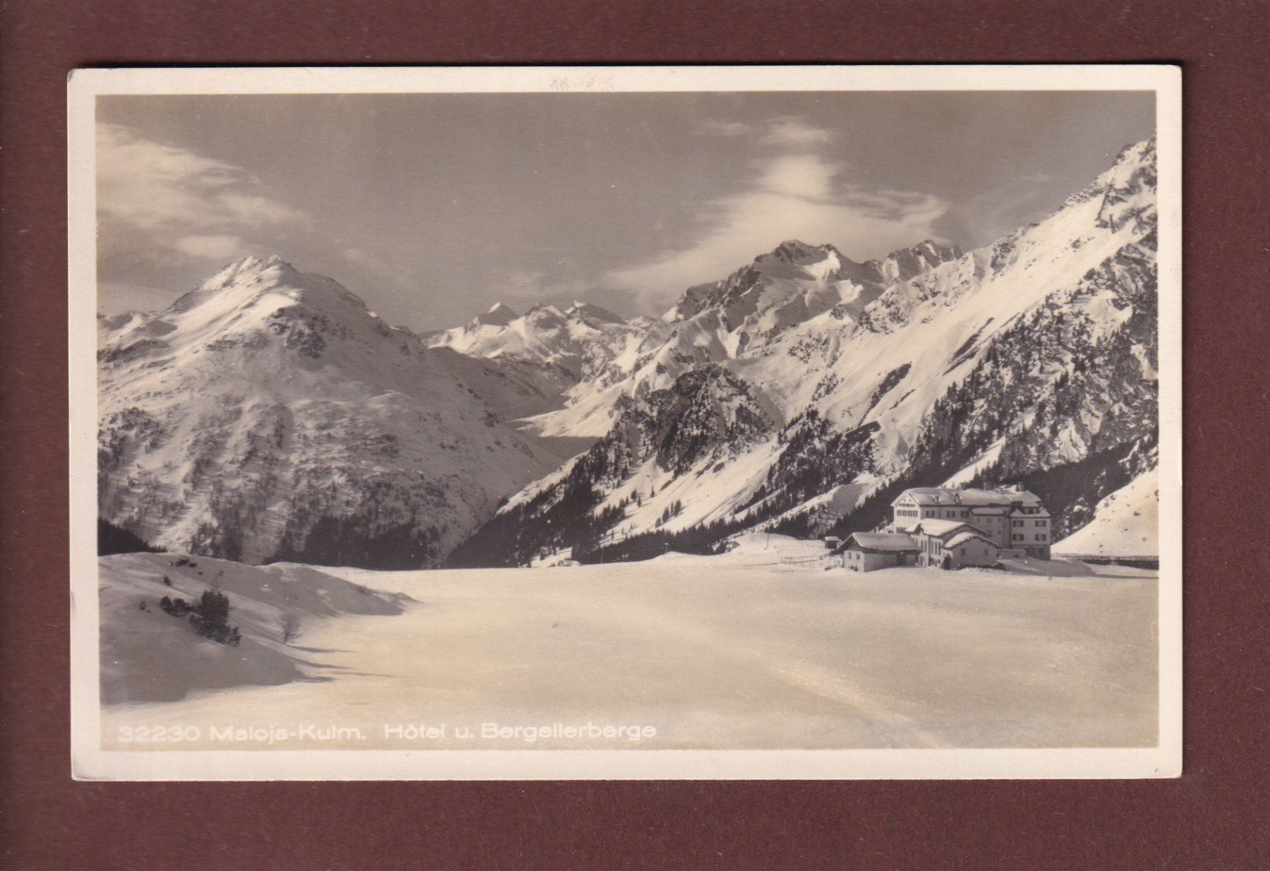 Ansichtskarten: MALOJA-KULM - Hotel – Gebraucht aus Pully von nicecards