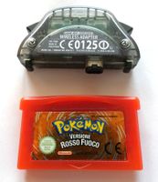 Nintendo GBA - POKEMON Rosso Fuoco + wireless adapter