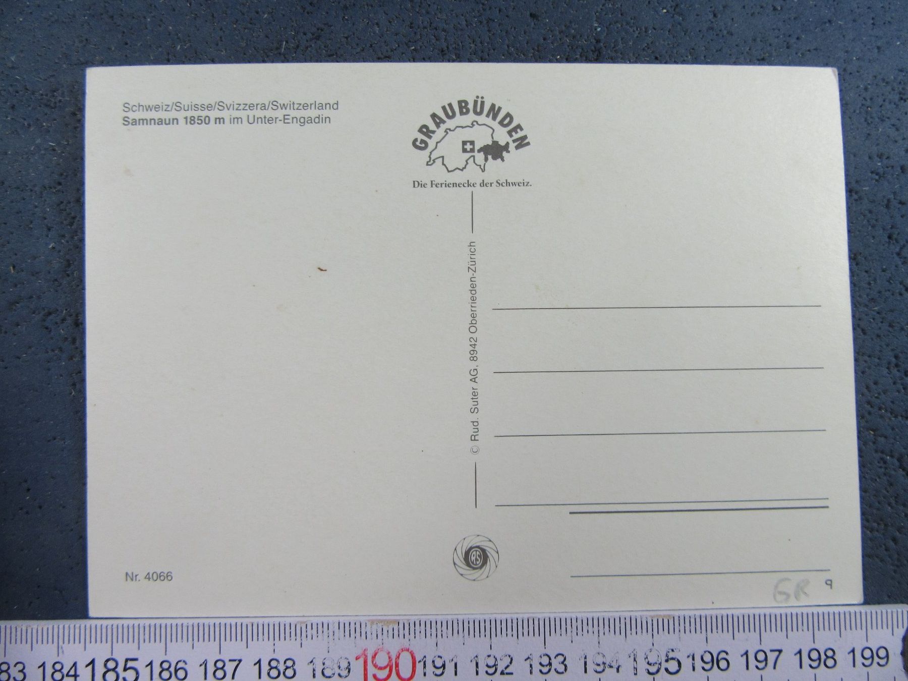 Cartoline postali: SAMNAUN GR AK – Usato da Ettingen venduto da Hausi4711 1