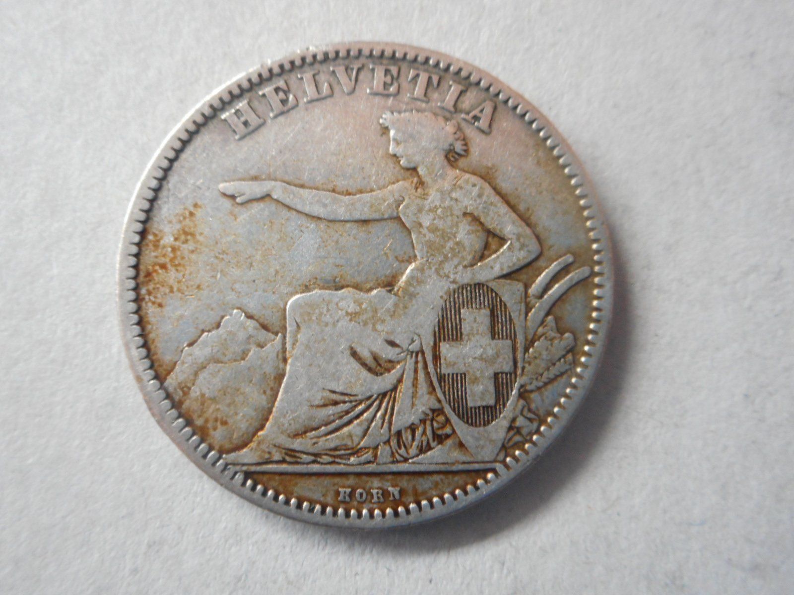 Tutti le monete: 2 Fr. 1860 silber – Usato da Kriegstetten venduto da pizlad2010 2