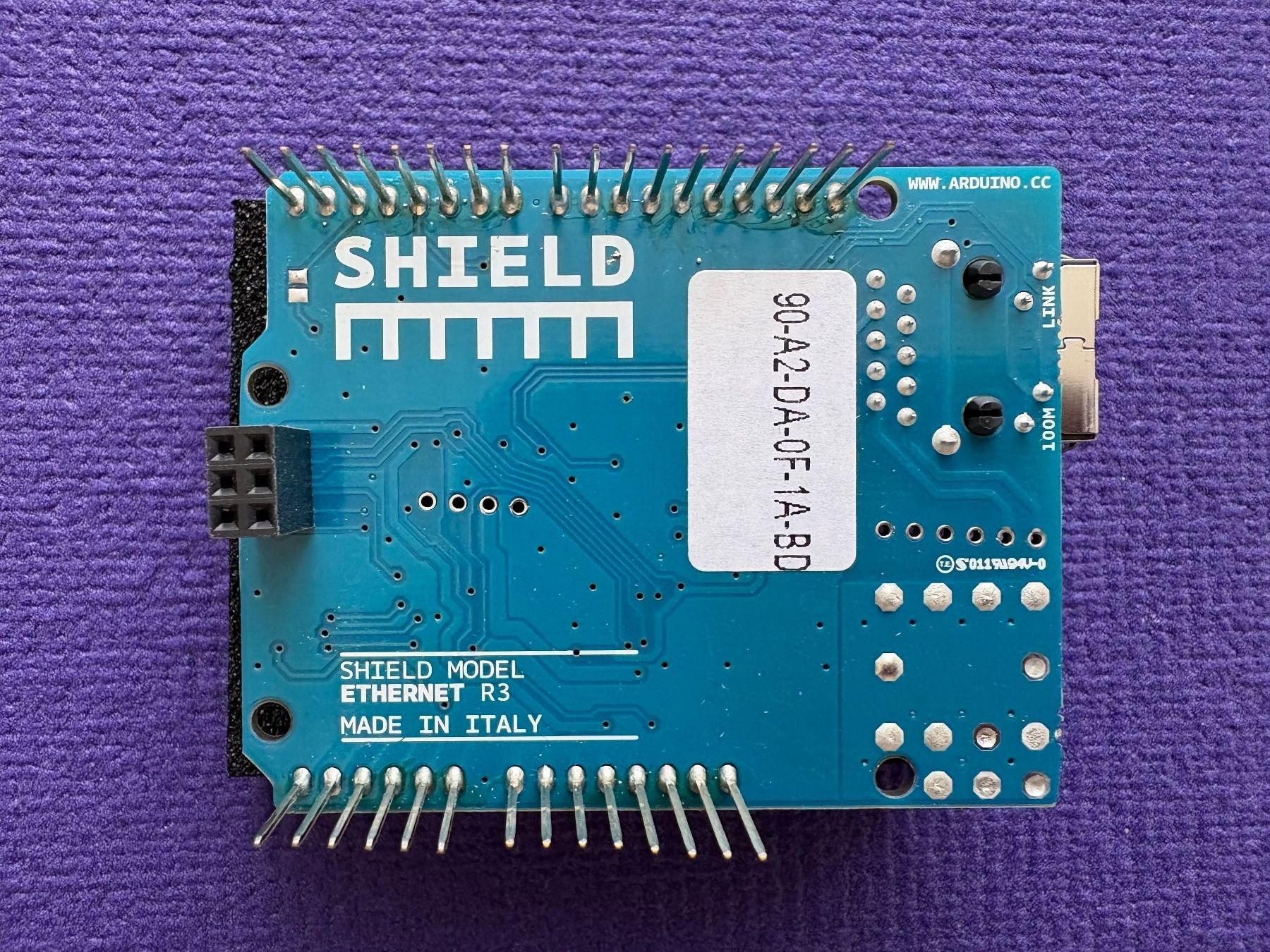 Arduino Componenti elettronici: Arduino Ethernet shield R3 with micro SD connector – Usato da Oberwil BL venduto da nefret01 1