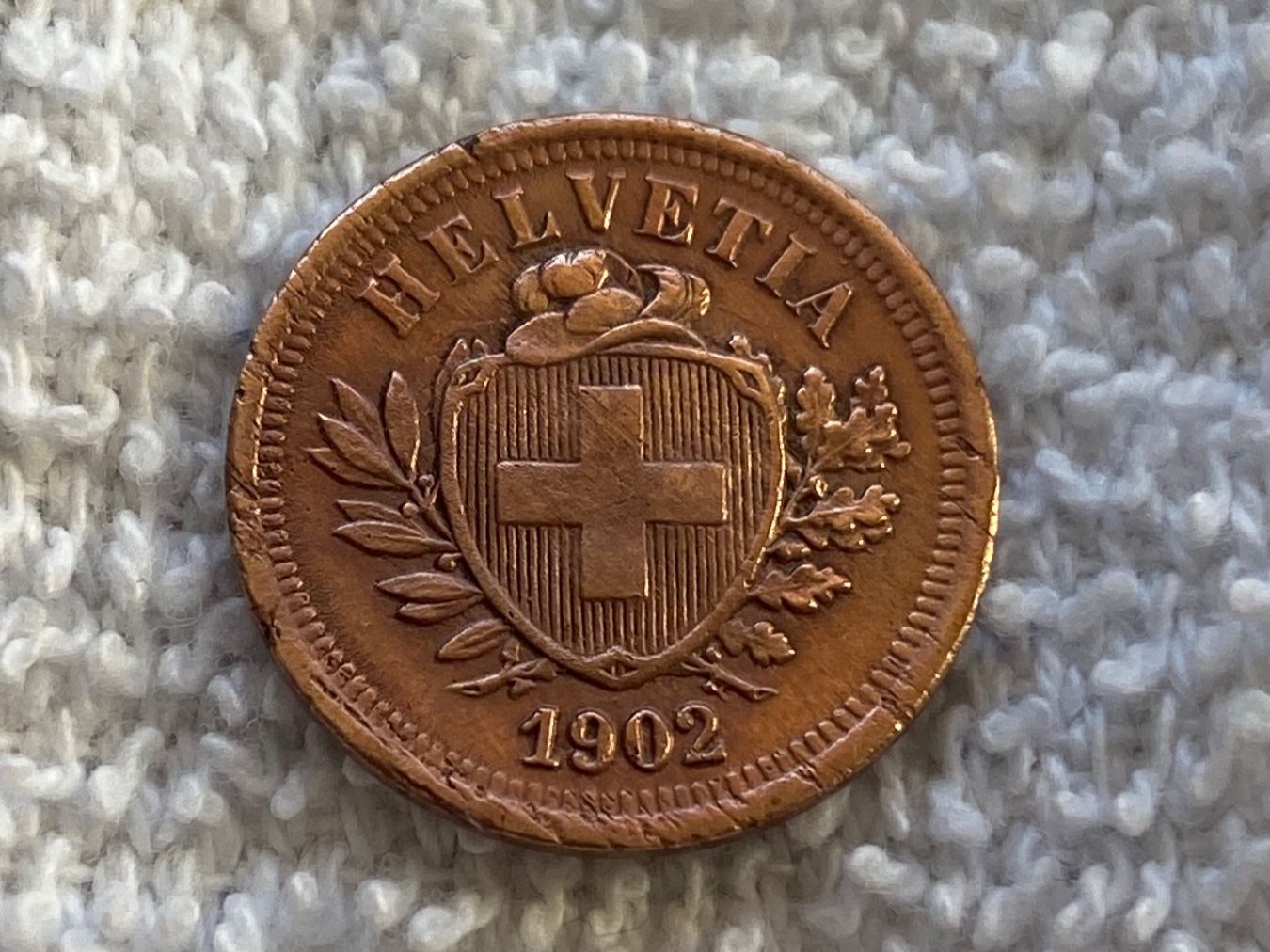 Alle Münzen: 1 centime/Rappen 1902 – Gebraucht aus Nyon von Ilmi09