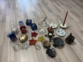 Assortimento di portacandele decorativi