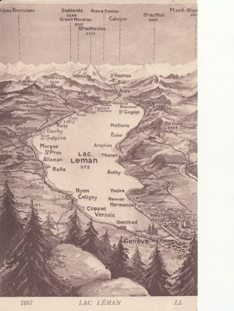 Cartoline postali: Lac Léman ca. 1900 – Usato da Bürglen TG venduto da StampGraf