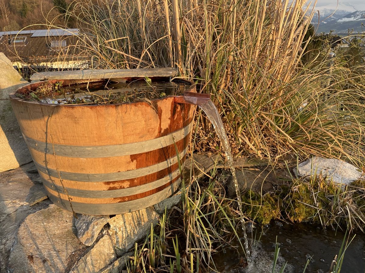 Stagni & Fontane ornamentali: Brunnen Eichenfass – Nuovo (secondo la descrizione) da Jona venduto da Fagabund