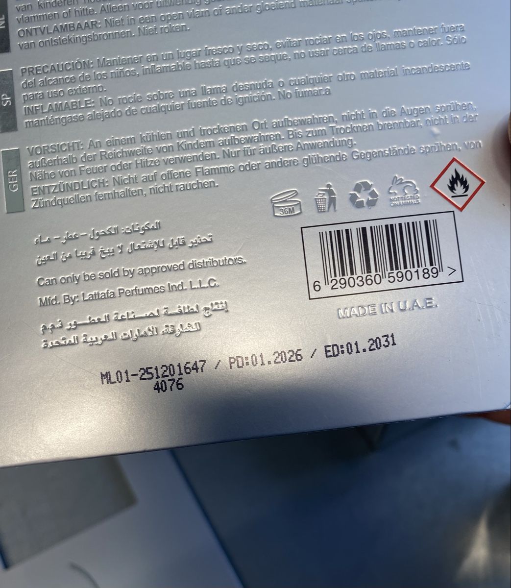 Lattafa Profumi & Eau de Toilette: Lattafa Maahir Legacy 100ml NEUF – Nuovo (secondo la descrizione) da Corseaux venduto da atchoum66 3