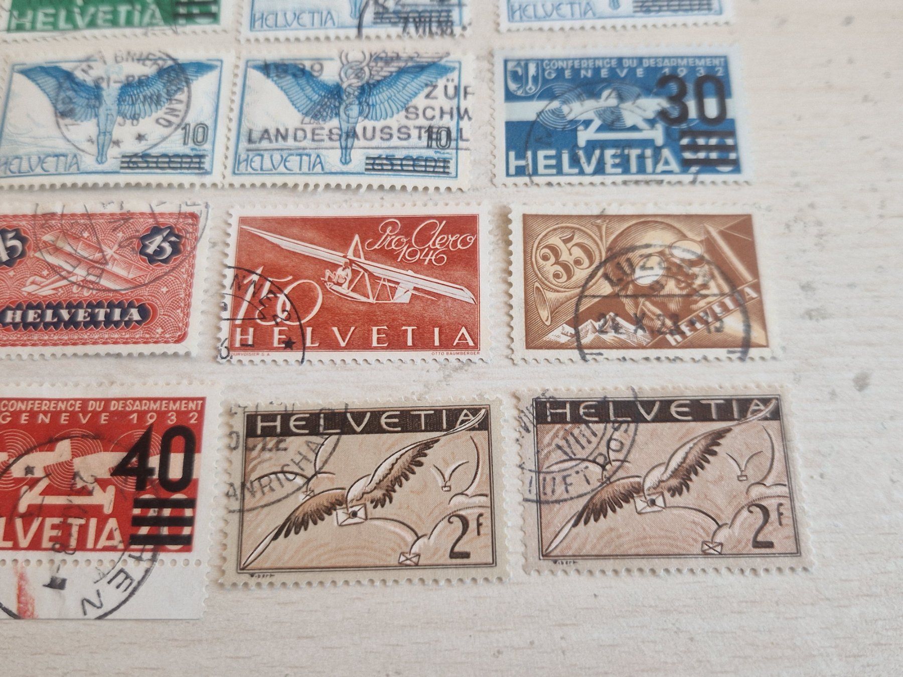 Tutti i francobolli: Ansammlung Flugpost, nicht bestimmt, ab 1.- – Usato da Burgdorf venduto da Glossy01 8