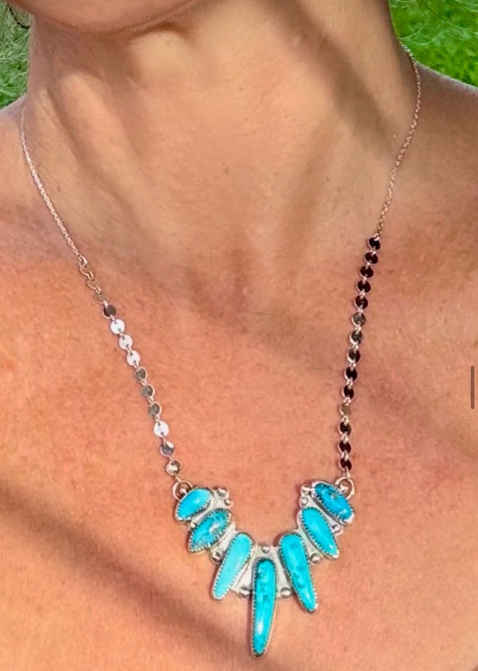 Catenine: MORENCI Türkis 925 Silber Collier – Nuovo e nell'imballaggio originale da Frauenfeld venduto da Scleo 1