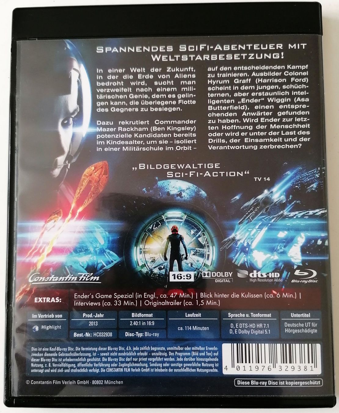 Tutti i DVDs: Ender's Game - Blu-ray - Harrison Ford - Sience Fiction – Usato da Oberurnen venduto da mackrokodile 1