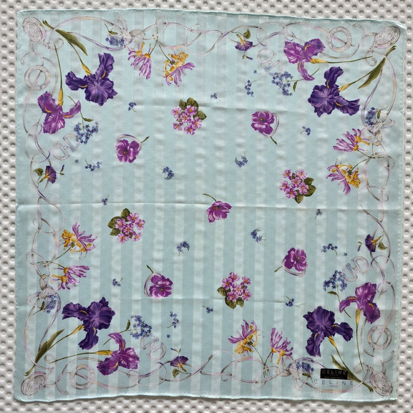 Celine Foulard & Sciarpe: Céline Baumwolltuch 50 × 50 cm – Nuovo e nell'imballaggio originale da Zürich venduto da LIMAR 6