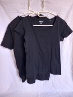 Lot de 2 t-shirts noirs en coton Smog et Chicorée