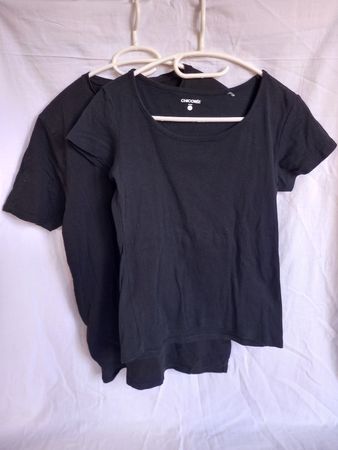 Lot de 2 t-shirts noirs en coton Smog et Chicorée