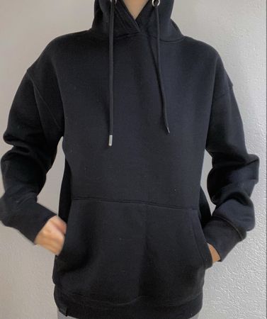 Pull&Bear Schwarzer Hoodie, Gr. Xs-S