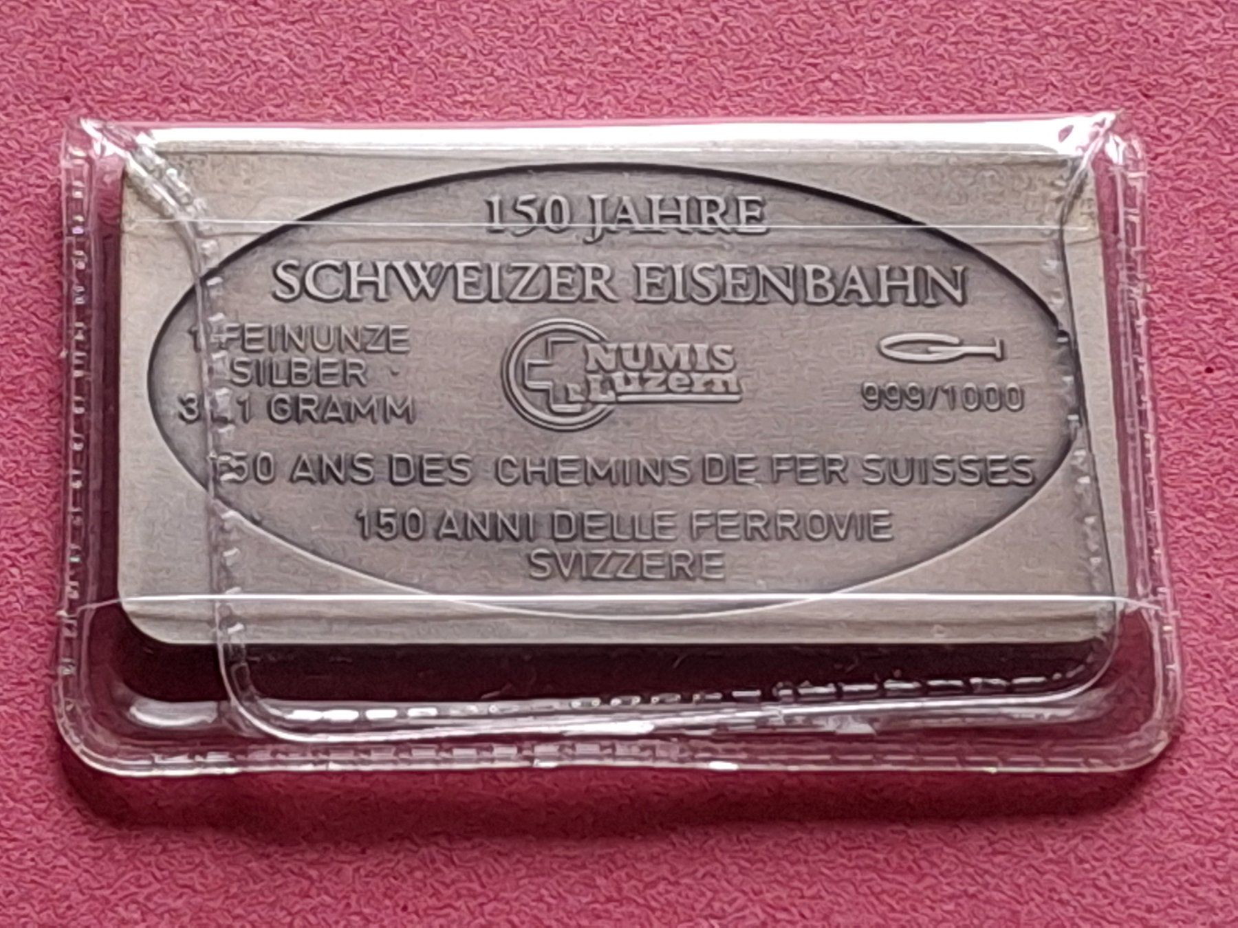Metalli preziosi: CH EISENBAHN - BRÜNIGBAHN - OVP – Usato da Boniswil venduto da dpd4coins 1