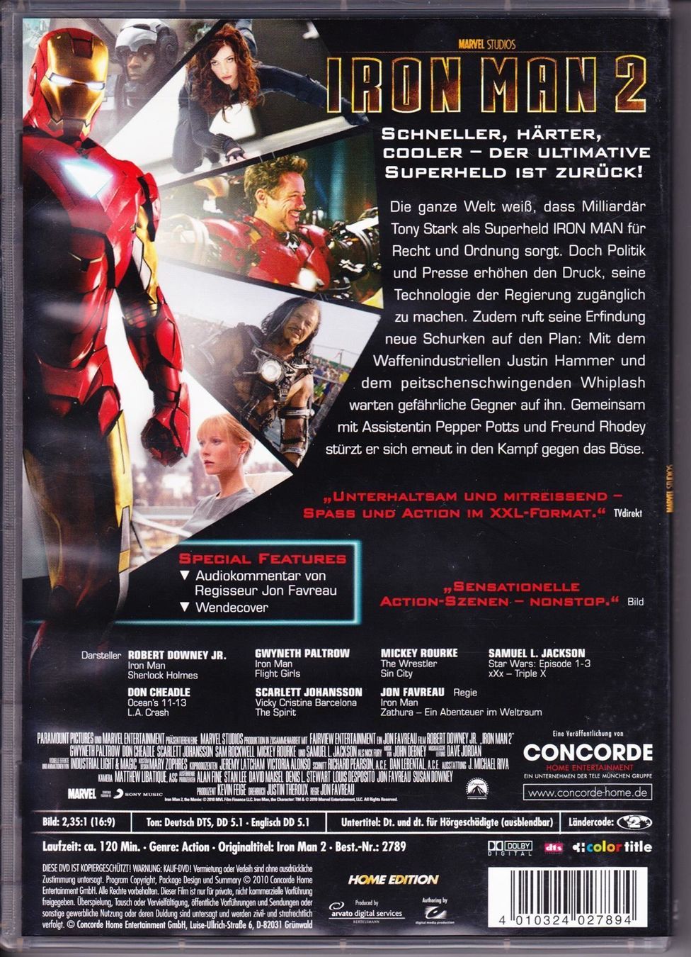 Tutti i DVDs: Iron Man 2 – Usato da Spiez venduto da Crazyduck 1